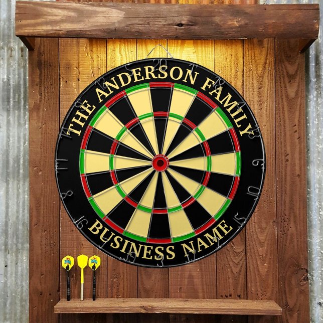 Family Name Personalized Blue Dartboard (Creator Uploaded)