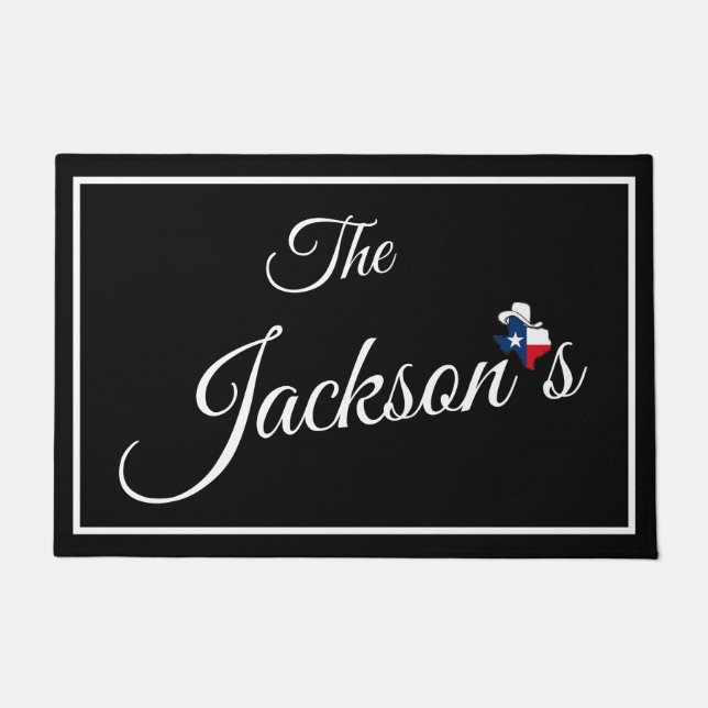 Family name personalized Door Mat (Front)