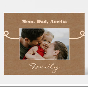 Family Name Personalized wooden picture frame