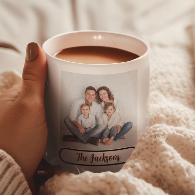 Family Name Photo Mug – Gift for Loved Ones (Créateur téléchargé)