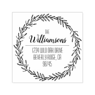 Family Name Return Address Self-inking Stamp