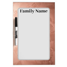 Family Name Rose Gold Plaster Organizer