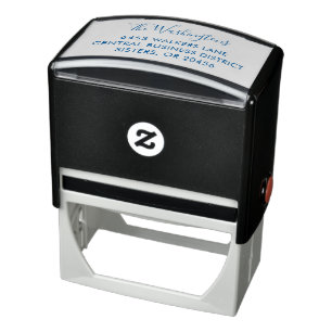Family Name Script Return Address Self-inking Stamp