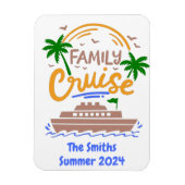 Family Name Ship Cruising Cruise Cabin Door    Magnet (Vertical)