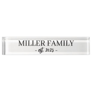 Family name sign   wedding gift   last name sign   nameplate