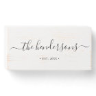 Family Name Simple Handwritten Calligraphy