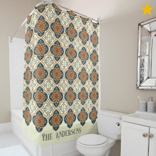 Family Name Spanish Tiles Flower Pattern Azulejos