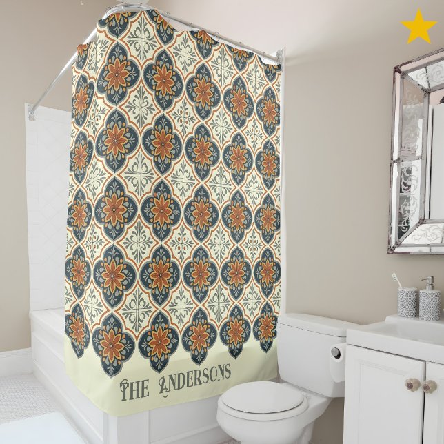 Family Name Spanish Tiles Flower Pattern Azulejos  (Creator Uploaded)