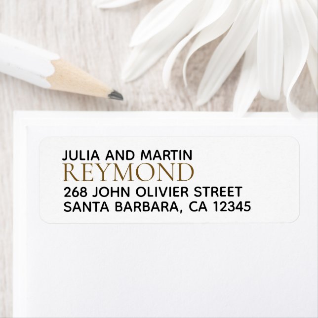 Family Name / Surname with Home Address (Insitu)