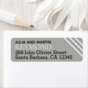 family name / surname with home address grey