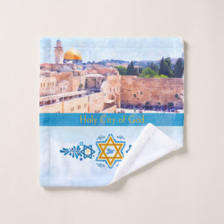 Family Name Temple Mount Jerusalem  Bath Towel Set