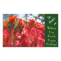 Family Name Wishing You Happy Holidays stickers