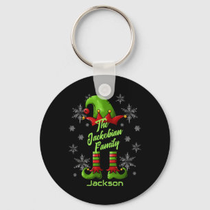 Family Name Year Reunion Matching Christmas Elf T Keychain