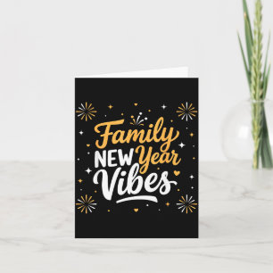 Family New Year 2026 Matching Party Crew Card