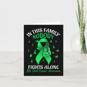 Family Nobody Fights Alone Bile Duct Cancer Awaren Card