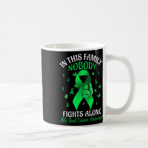 Family Nobody Fights Alone Bile Duct Cancer Awaren Coffee Mug