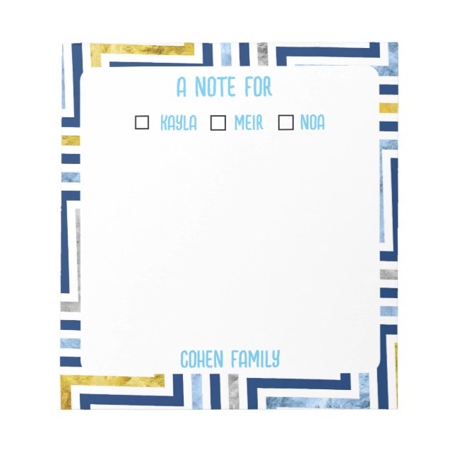 Family Notepad  (Front)