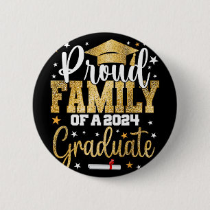 Family Of A 2024 Graduate Cl Senior Graduation 2 Inch Round Button