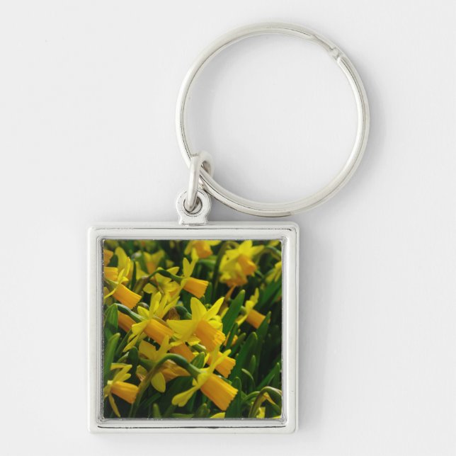 Family Of Daffodils Keychain (Front)