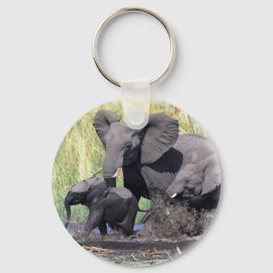 Family of elefants keychain