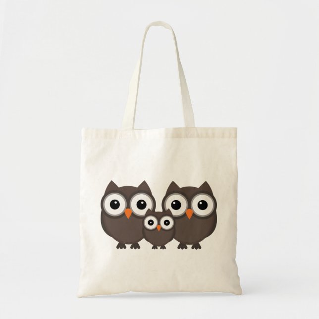 Family of owls tote bag (Front)