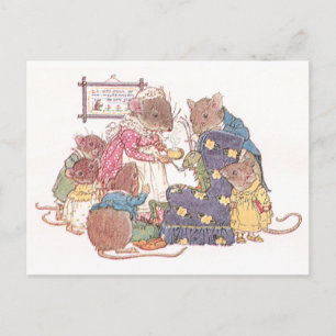 Family of Six Mice Postcard