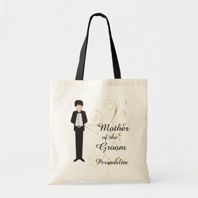 Family of the Groom Wedding Party Tote Bag (Front)
