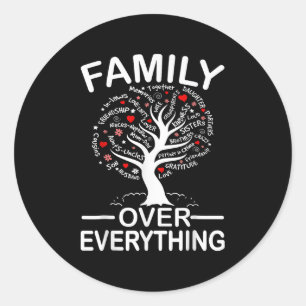 Family Over Everything Matching Family Reunion Par Classic Round Sticker