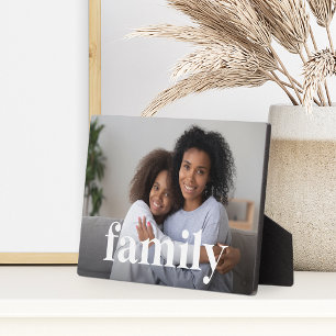 Family Overlay Horizontal Photo Plaque