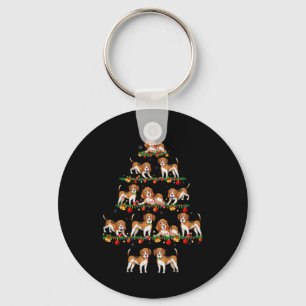 Family Pajama Sets Christmas Matching Beagle Dog X Keychain