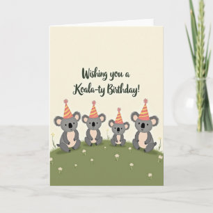 Family Party Hat Birthday Card