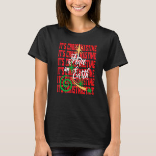Family Peace On Earth Christmastime Happy Holidays T-Shirt