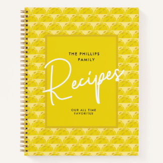 Family Personalize Name Recipe Book