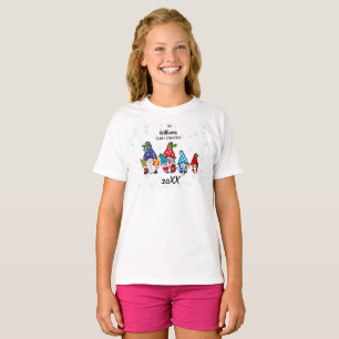 Family Personalized Girl's Family Gnomes boy baby T-Shirt