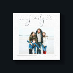 Family Personalized Photo and Text Love Typography Canvas Print<br><div class="desc">Family Personalized Photo and Text Love Heart Typography wall art -  Canvas Print from Ricaso - add your own photograph and text to this great canvas</div>