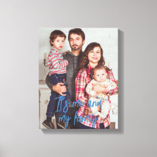 Family Personalized Photo Canvas Print
