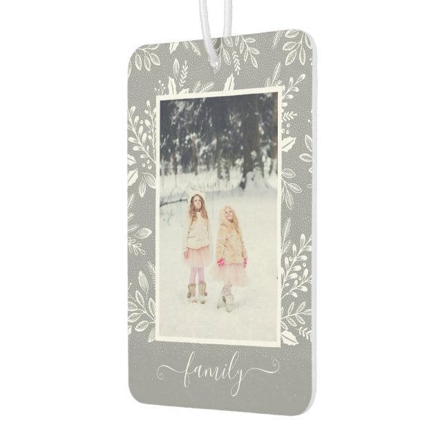 FAMILY Personalized Photo Car Air Freshener (Left)