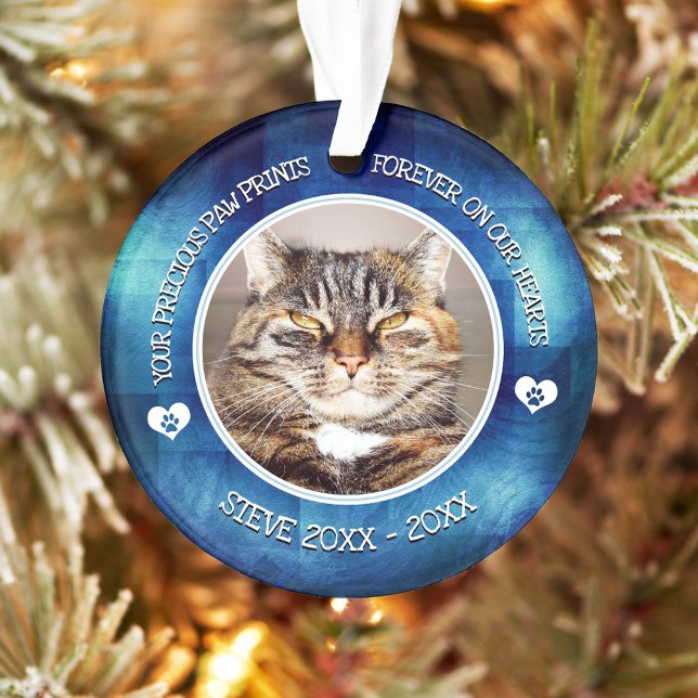Family Pet Photo Memorial Ornament (Creator Uploaded)