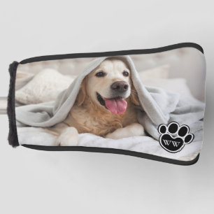 Family Pet Photo Monogram PUTTER Golf Head Cover