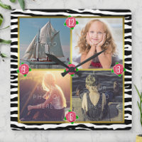 Family Photo Add 4 Custom Pictures | Zebra Roses