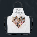 Family Photo Best Grandma Ever Heart Shape 8 Photo Apron<br><div class="desc">❤ BEST GRANDMA GIFTS - A simple, gift for grandma, ❤ GREAT GIFTS FOR ANY OCCASION - They can be great for Mothers Day gifts for grandma, make stellar 50th 55th 60th 70th 80th birthday gifts for grandma, Christmas gifts for grandma, grandma retirement gifts, grandmother anniversary gifts, "Just because, "...</div>