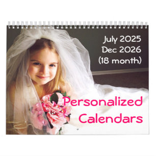 Family Photo Calendar 2025-2026 18 Month Calendar