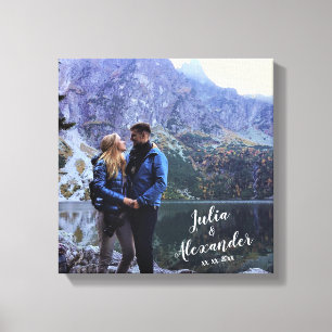 family photo canvas With Names Print