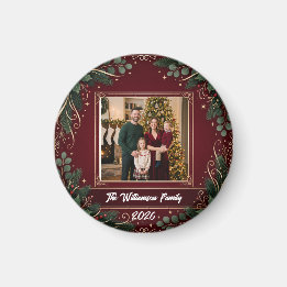Family Photo Christmas Magnet Personalized Holiday