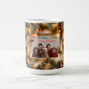 Family Photo Christmas Mug   Personalized Holiday 