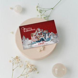 Family Photo Christmas Unique "BE THERE" Holiday Card