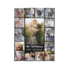 Family Photo Collage 15 Pictures + Name Black Easy