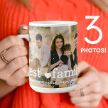 Family Photo Collage 3 Photo Best Family Ever Cute Coffee Mug<br><div class="desc">Family Photo Collage 3 Photo Best Family Ever Cute Coffee Mug.</div>