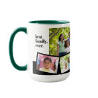 Family Photo Collage - 5 Photos and Custom Text