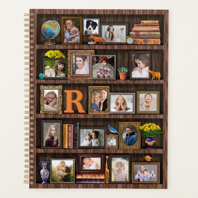 Family Photo Collage Antique Boîtier Personnalisé (Devant)